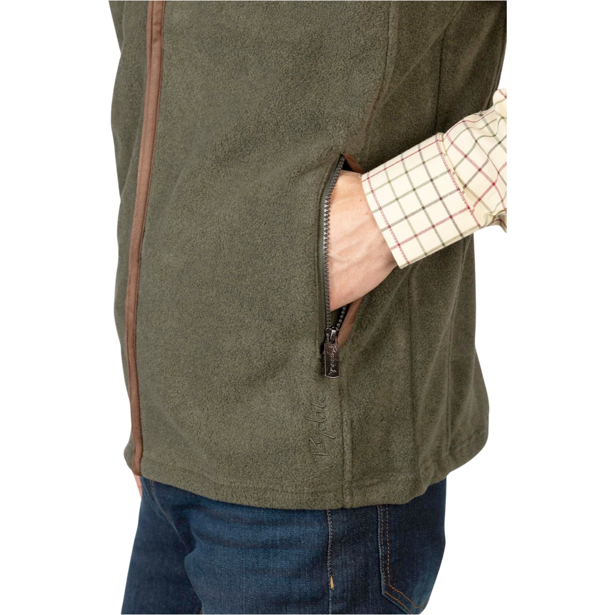 2025 Rydale Herren Huggate Vlies Weste 412610 - Khaki